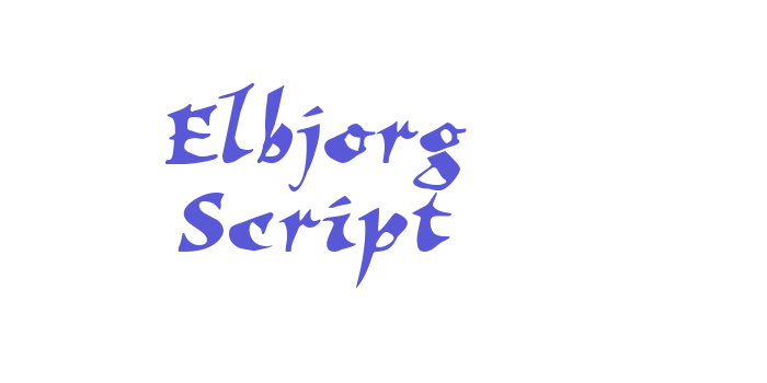 Elbjorg Script Font Download