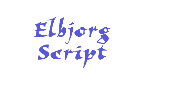 Elbjorg Script Font