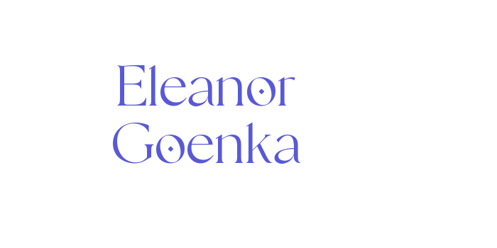 Eleanor Goenka Font Download