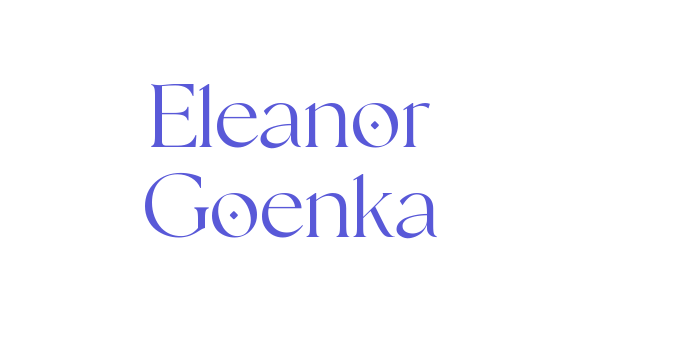 Eleanor Goenka Font