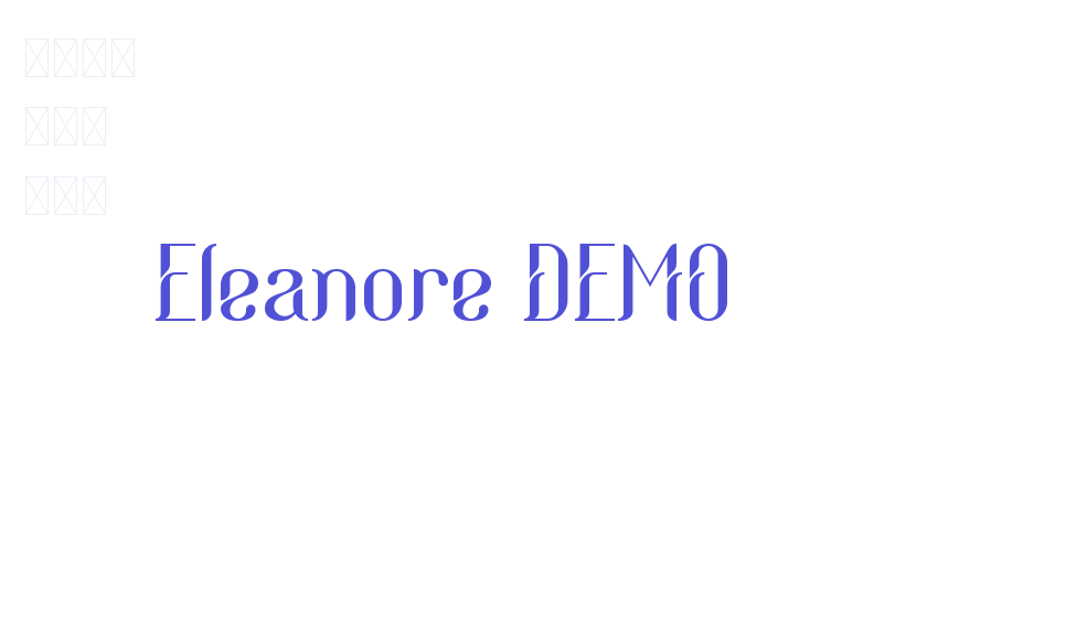 Eleanore DEMO-font-download