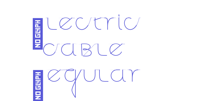 Electric Cable Regular Font