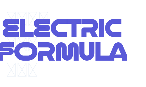 Electric Formula Font Download