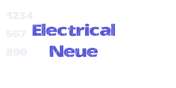 Electrical Neue font free