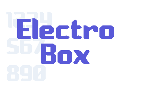 Electro Box Font