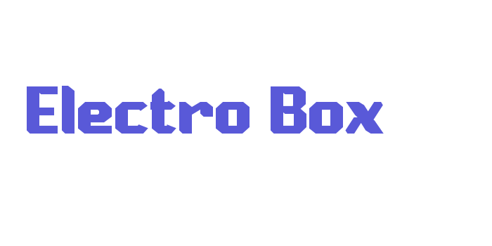 Electro Box Font Download