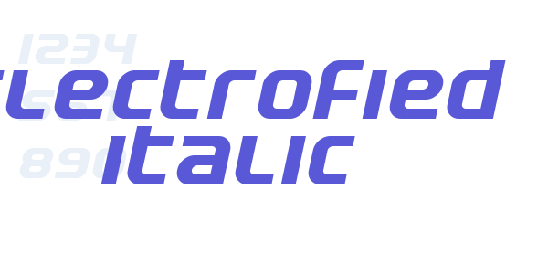 Electrofied Italic font free