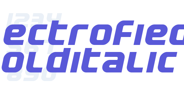 Electrofied BoldItalic Font