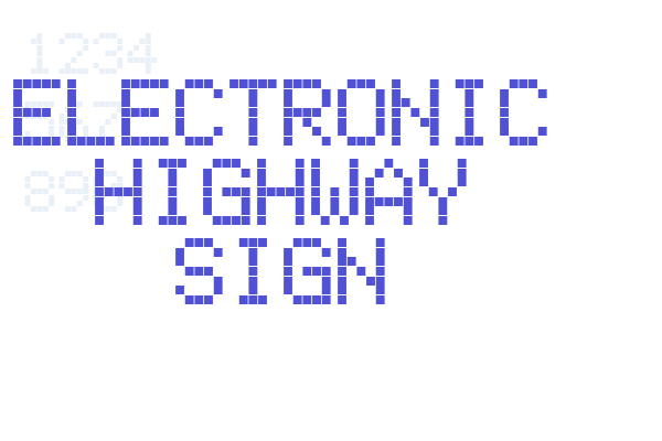 Electronic Highway Sign