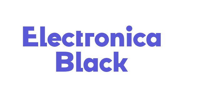 Electronica Black Font Download