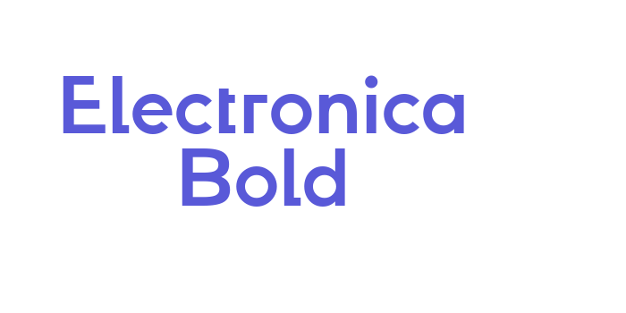 Electronica Bold Font Download