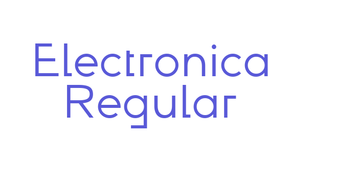 Electronica Regular Font Download