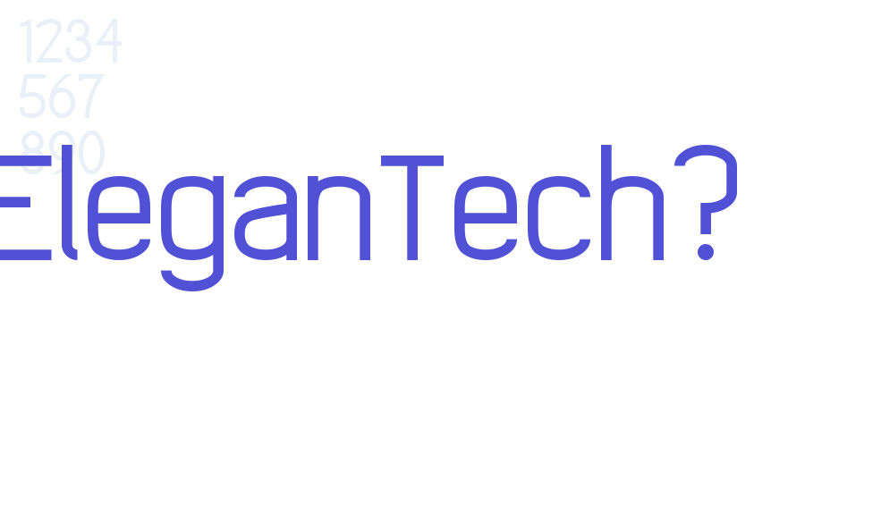 EleganTech?-font-download