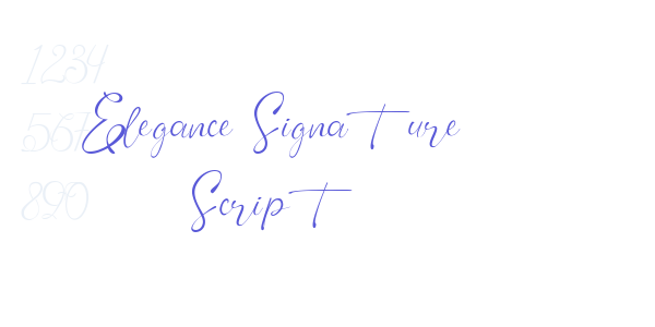 Elegance Signature Script font free