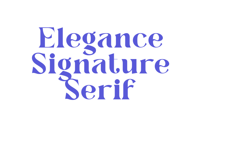 Elegance Signature Serif Font Download