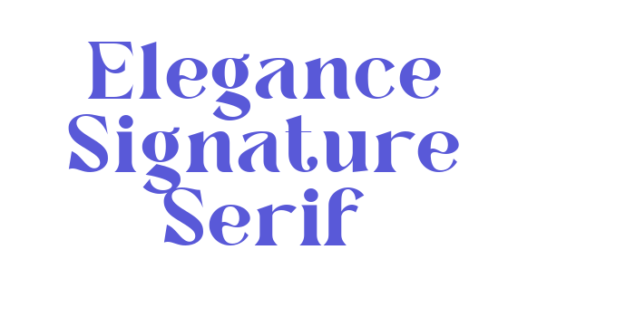 Elegance Signature Serif Font Download