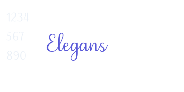 Elegans font free