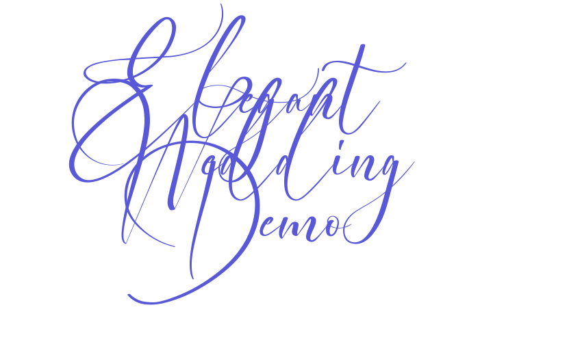 Elegant Wedding Demo Font Download