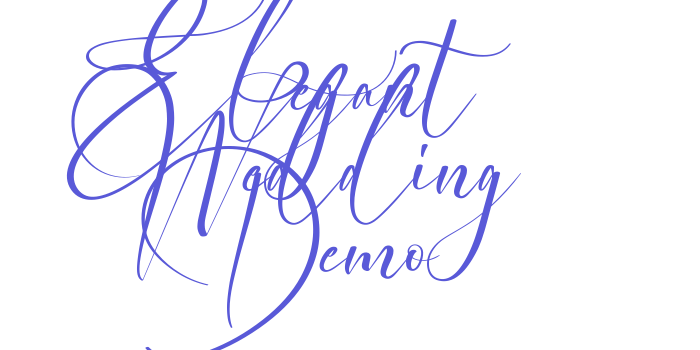 Elegant Wedding Demo Font Download