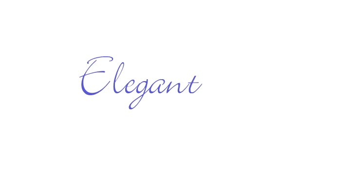 Elegant Font