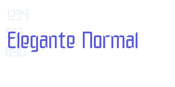 Elegante Normal font free