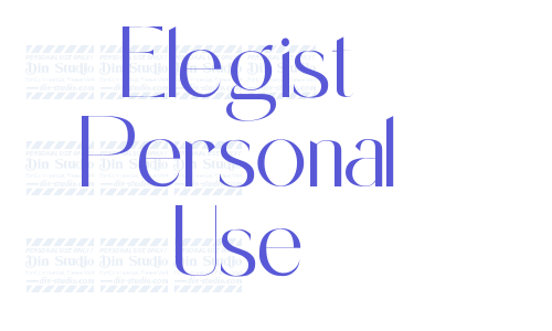 Elegist Personal Use Font Download