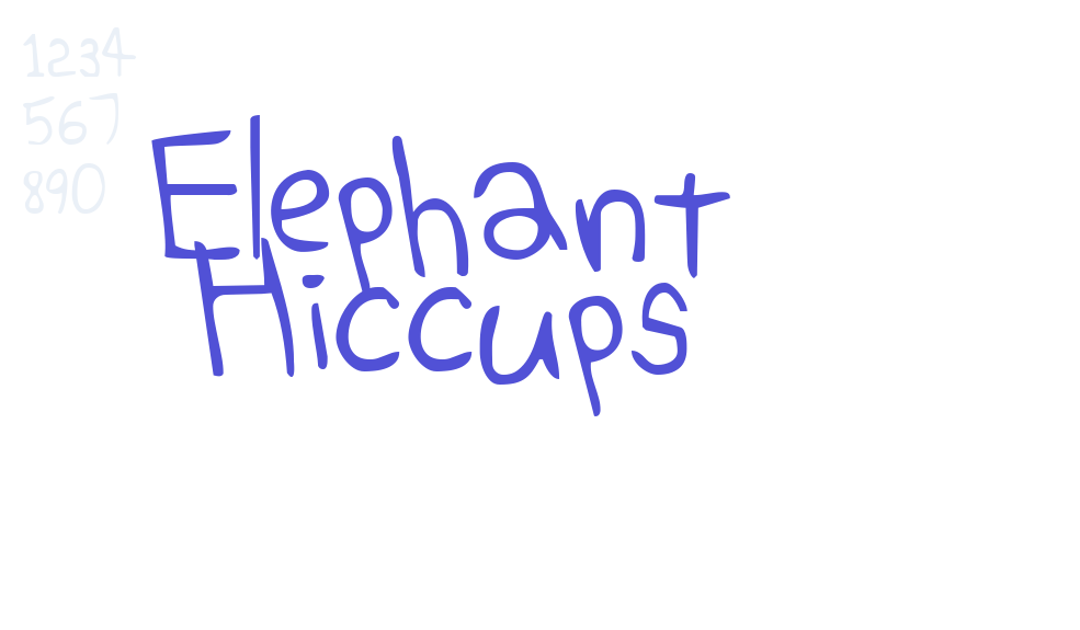 Elephant Hiccups-font-download