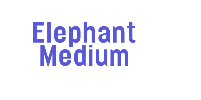 Elephant Medium Font Download