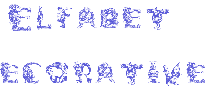 Elfabet  Decorative Font