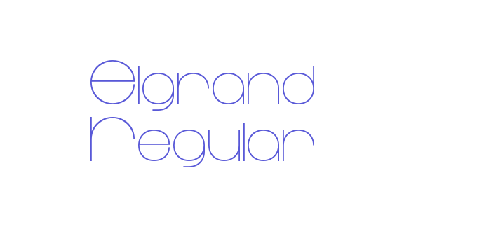 Elgrand Regular Font Download