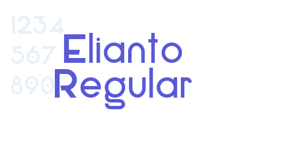 Elianto Regular font free