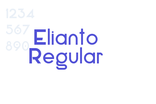 Elianto Regular Font Download