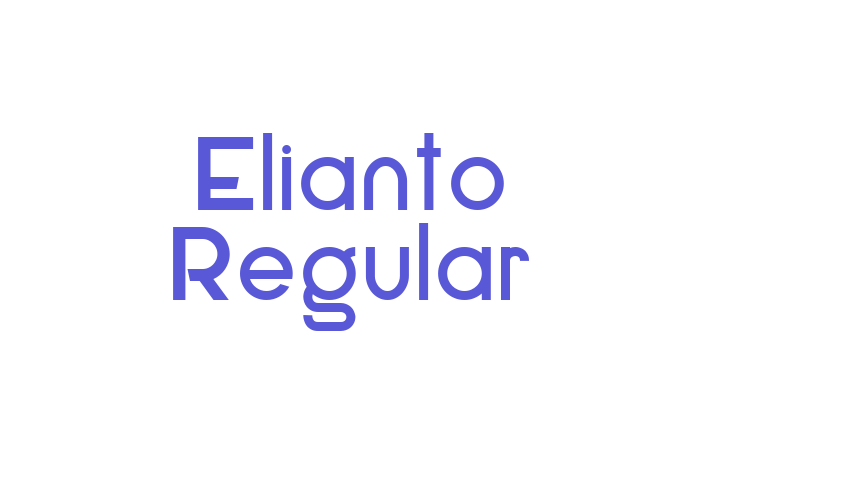 Elianto Regular Font Download