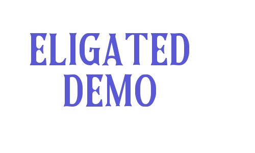 Eligated DEMO Font Download