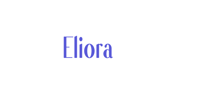 Eliora Font