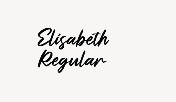 Elisabeth Regular Font