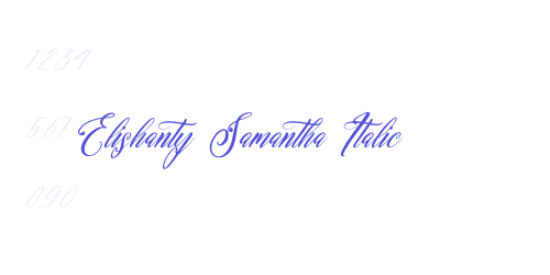 Elishanty Samantha Italic-font-download