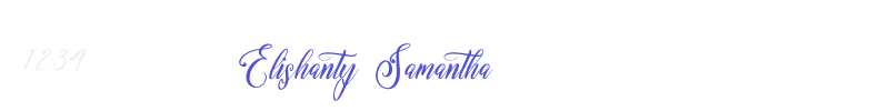 Elishanty Samantha-font