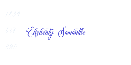 Elishanty Samantha-font-download