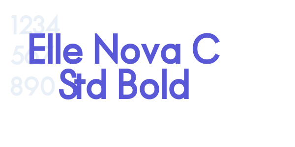 Elle Nova C Std Bold font free