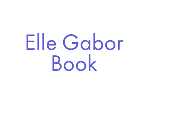 Elle Gabor Book Font