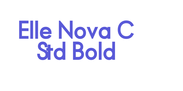 Elle Nova C Std Bold Font Download