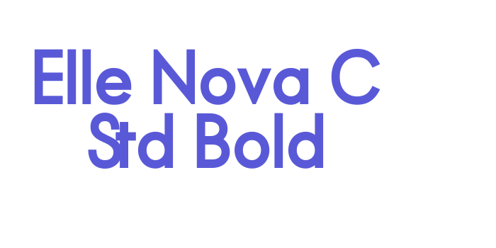 Elle Nova C Std Bold Font