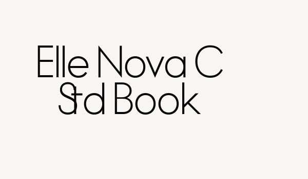 Elle Nova C Std Book Font