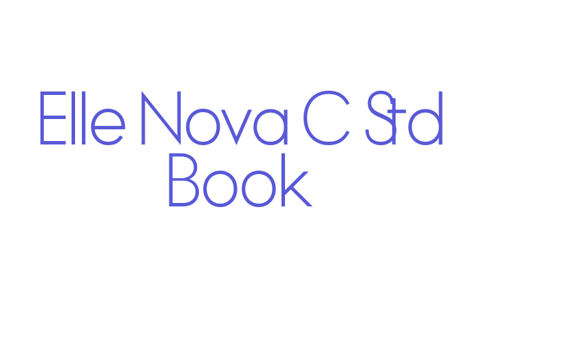 Elle Nova C Std Book Font