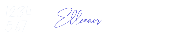Elleanor-related font