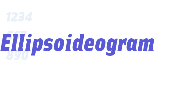 Ellipsoideogram font free