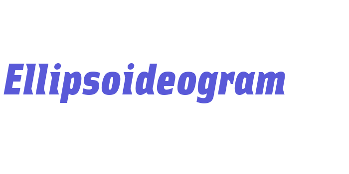 Ellipsoideogram Font Download