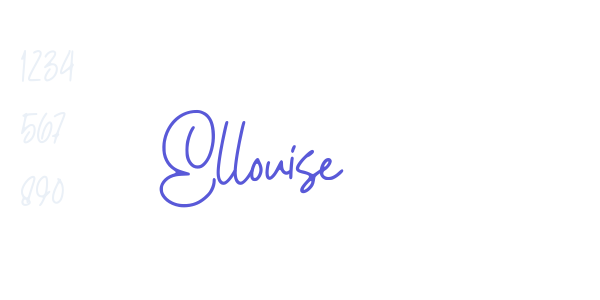 Ellouise font free