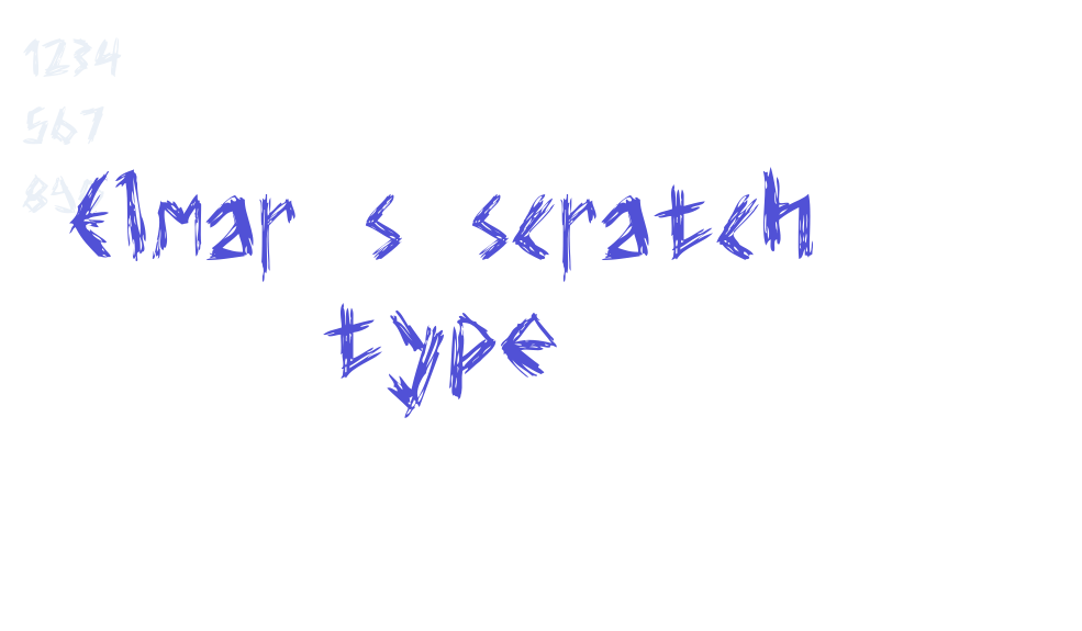 Elmar’s scratch type-font-download